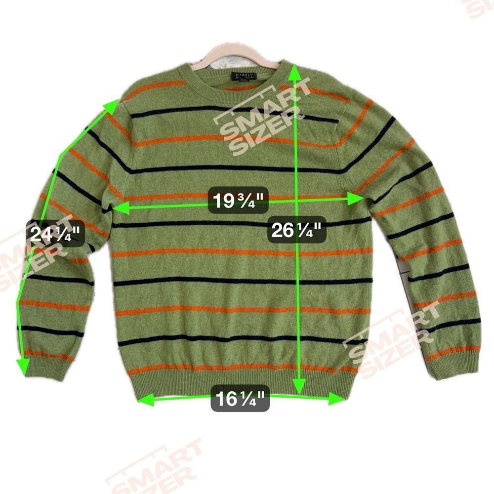 Luxury Harold Powell men’s crewneck sweater crafted from 100% pure cashmere. - Picture 5 of 6